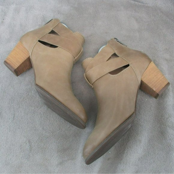 Vionic Shoes Womens Size 7 Rory Brown Leather Ankle Boots - Picture 6 of 11